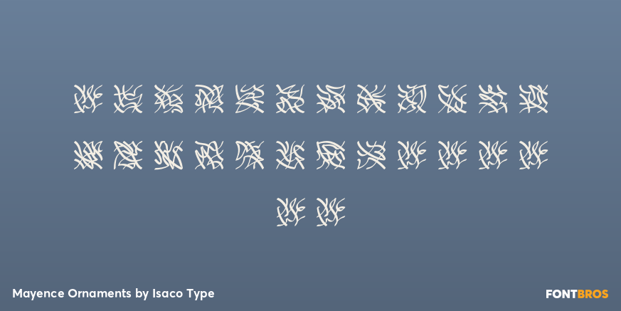 Mayence Ornaments Font Poster #1
