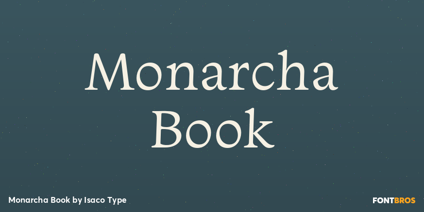 Monarcha Book Font Poster #1