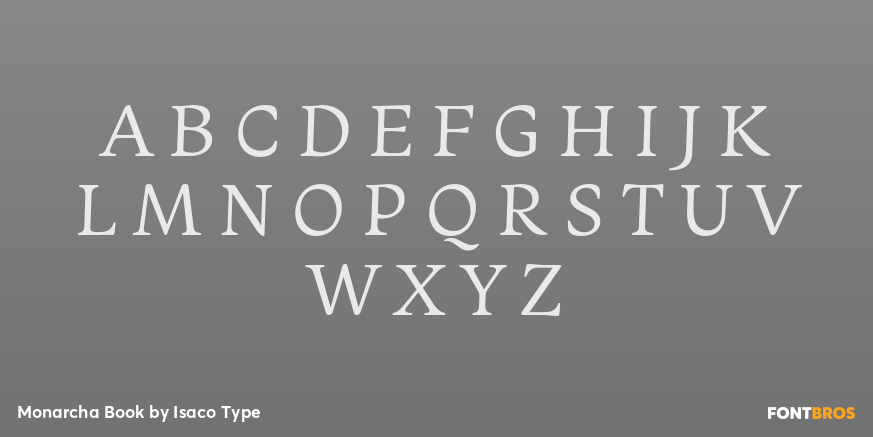 Monarcha Book Font Poster #2