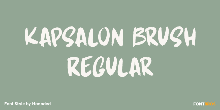 Kapsalon Brush Regular Poster