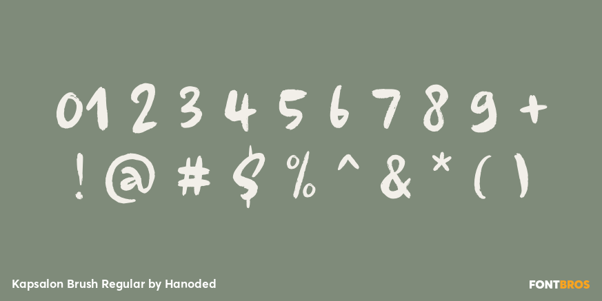 Kapsalon Brush Regular Font Poster #1