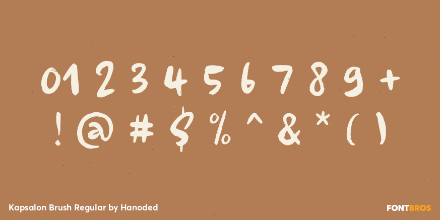 Kapsalon Brush Regular Font Poster #4