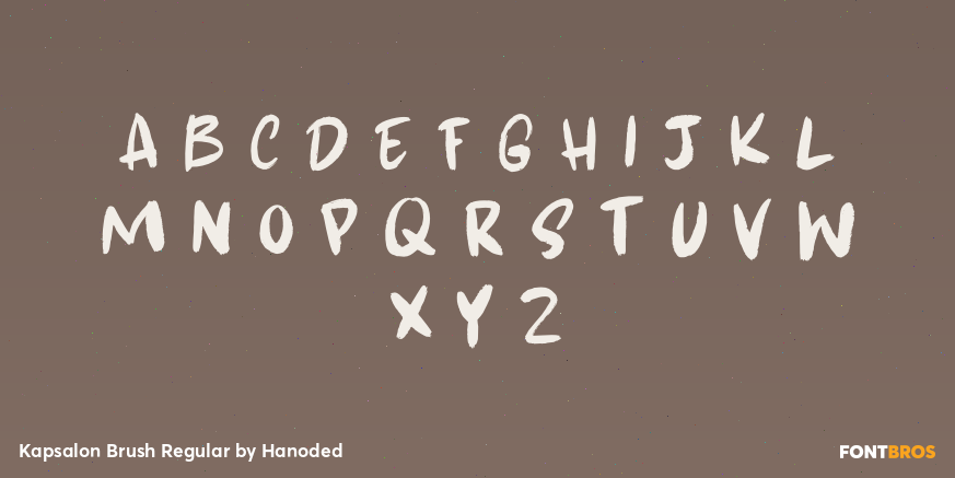 Kapsalon Brush Regular Font Poster #1