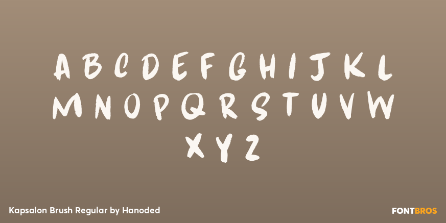 Kapsalon Brush Regular Font Poster #1