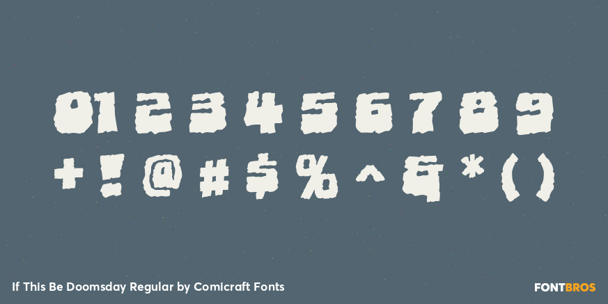 If This Be Doomsday Regular Font Poster #1