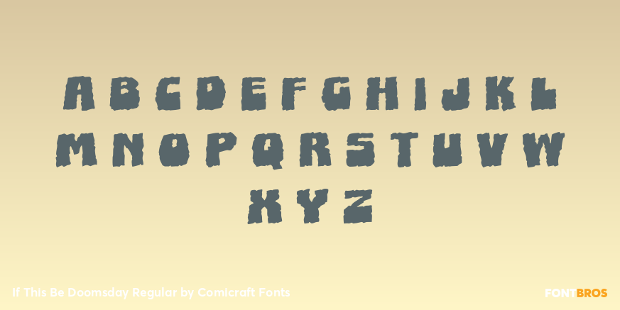 If This Be Doomsday Regular Font Poster #1