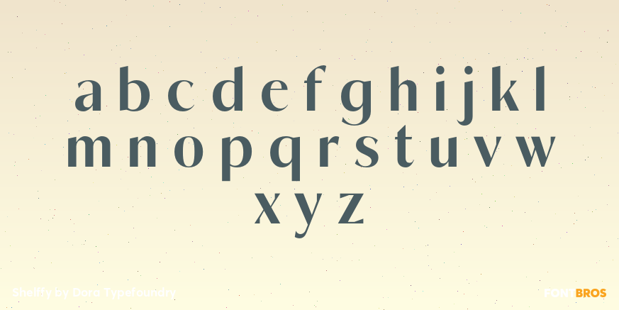 Shelffy Font Poster #1