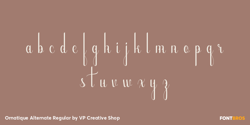 Ornatique Alternate Regular Font Poster #1