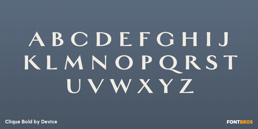 Clique Bold Font Poster #2