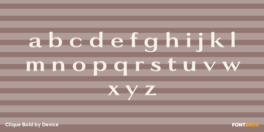 Clique Bold Font Poster #3