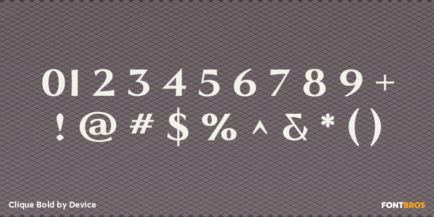 Clique Bold Font Poster #4