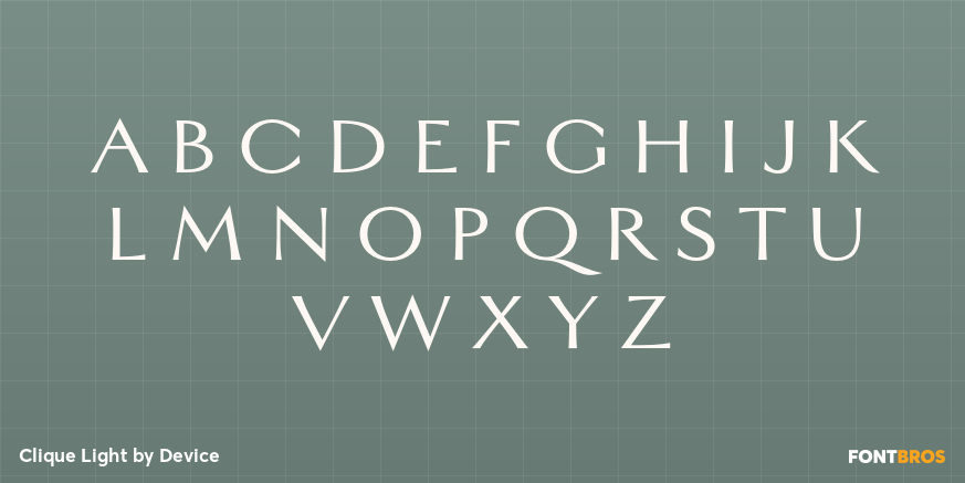 Clique Light Font Poster #2