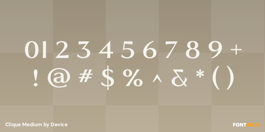 Clique Medium Font Poster #4