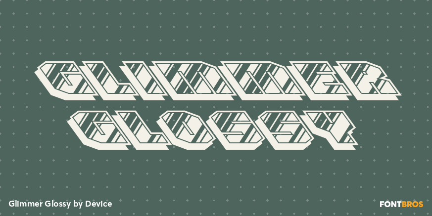 Glimmer Glossy Font Poster #1