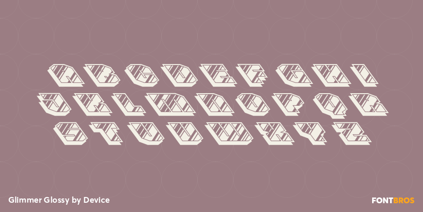 Glimmer Glossy Font Poster #2