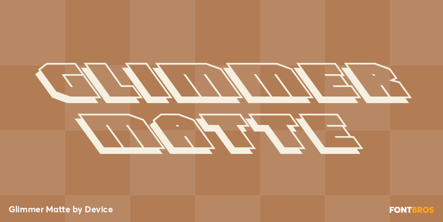 Glimmer Matte Font Poster #1