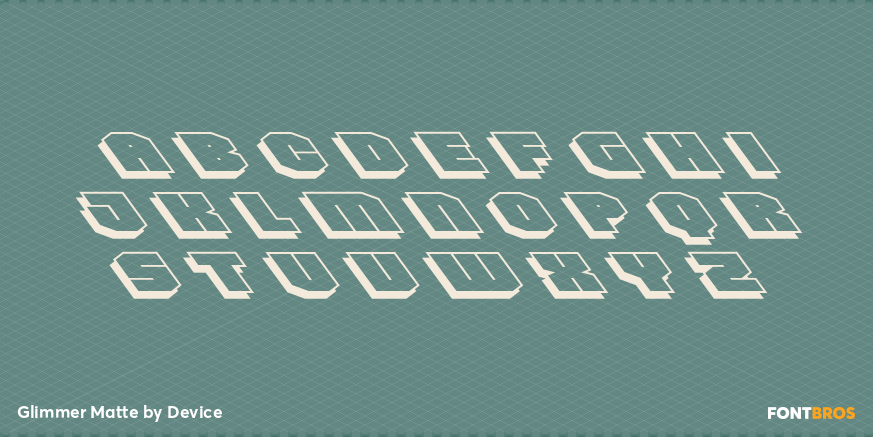 Glimmer Matte Font Poster #2