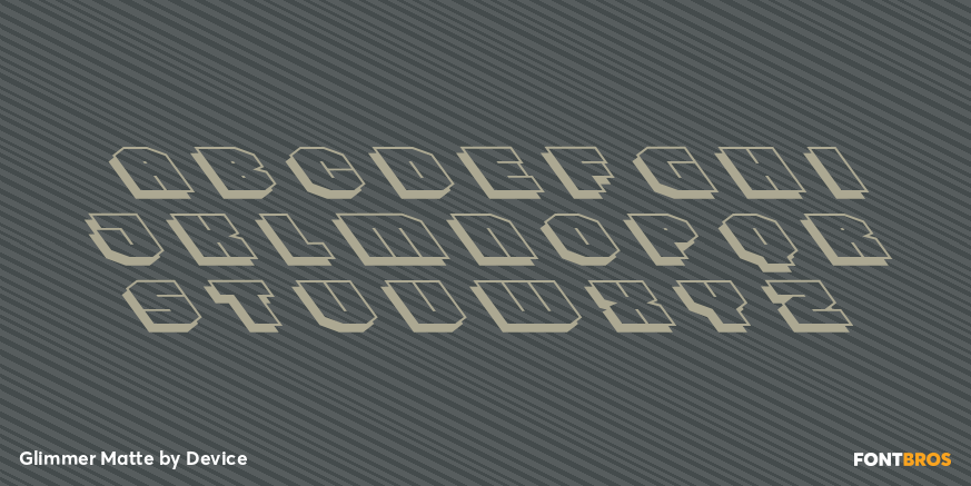 Glimmer Matte Font Poster #3