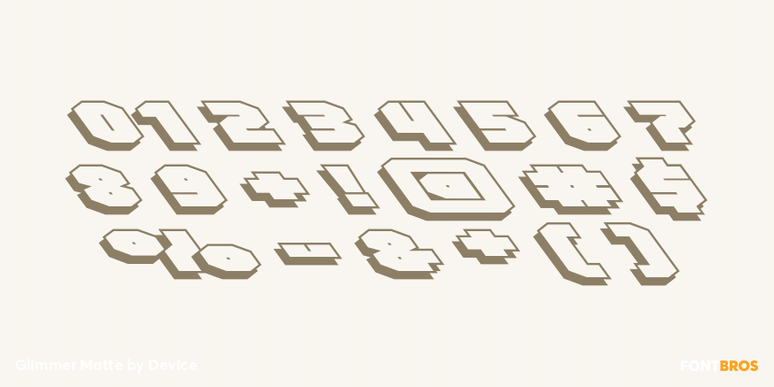 Glimmer Matte Font Poster #4