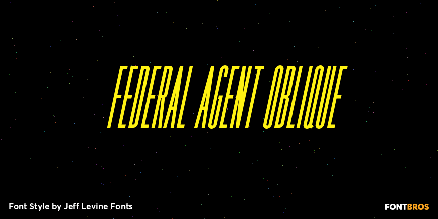 Federal Agent Oblique Poster