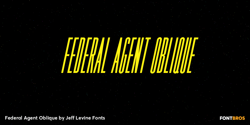Federal Agent Oblique Poster