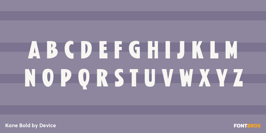 Kane Bold Font Poster #2