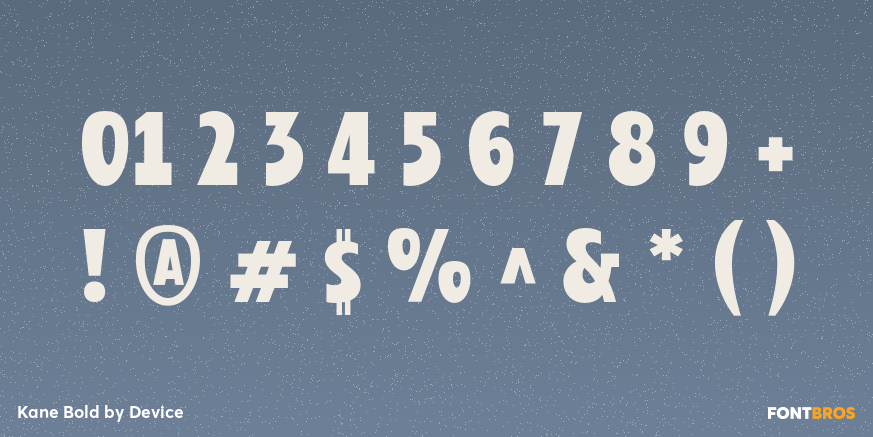 Kane Bold Font Poster #4