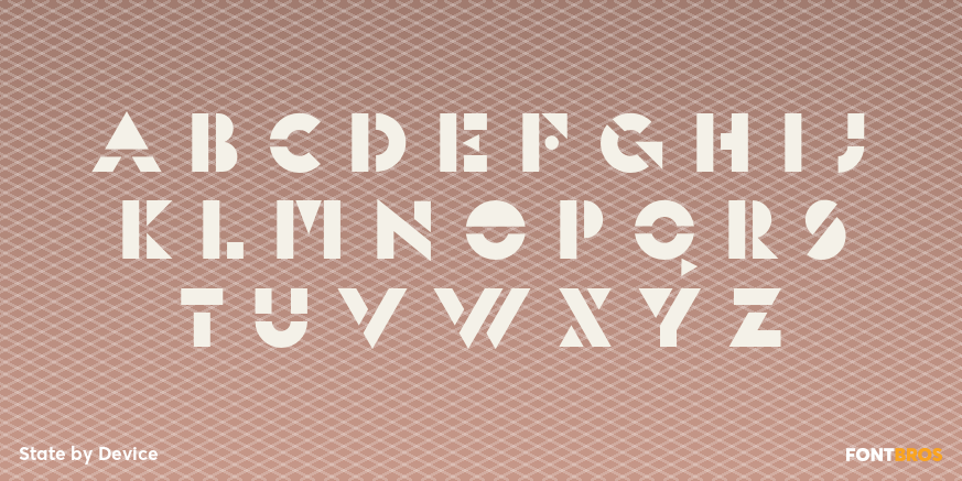 State Font Poster #2