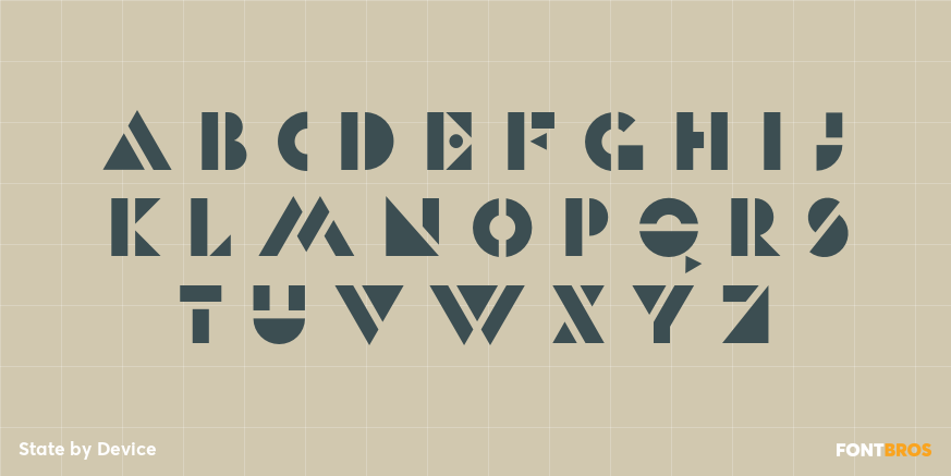 State Font Poster #3