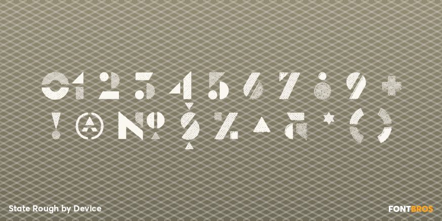 State Rough Font Poster #4