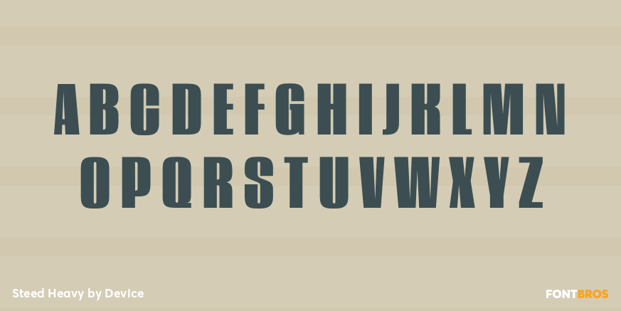 Steed Heavy Font Poster #2