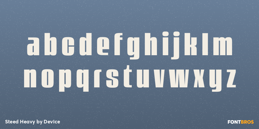 Steed Heavy Font Poster #3