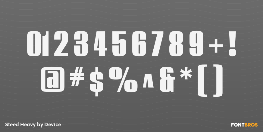 Steed Heavy Font Poster #4