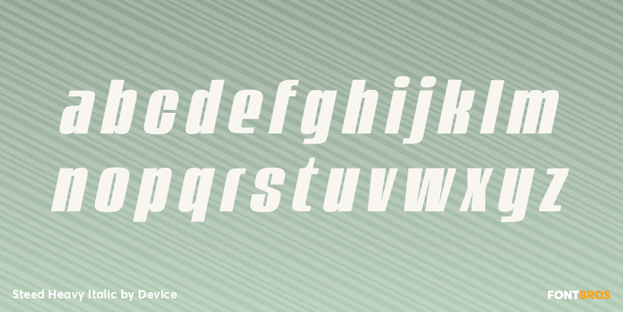 Steed Heavy Italic Font Poster #3