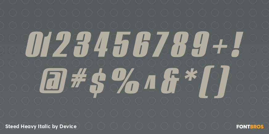 Steed Heavy Italic Font Poster #4