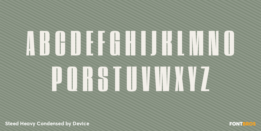 Steed Heavy Condensed Font Poster #1