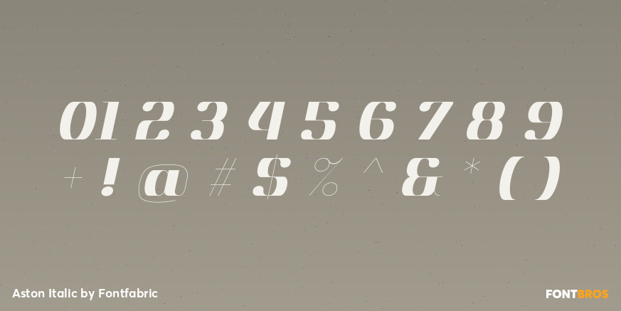 Aston Italic Font Poster #4