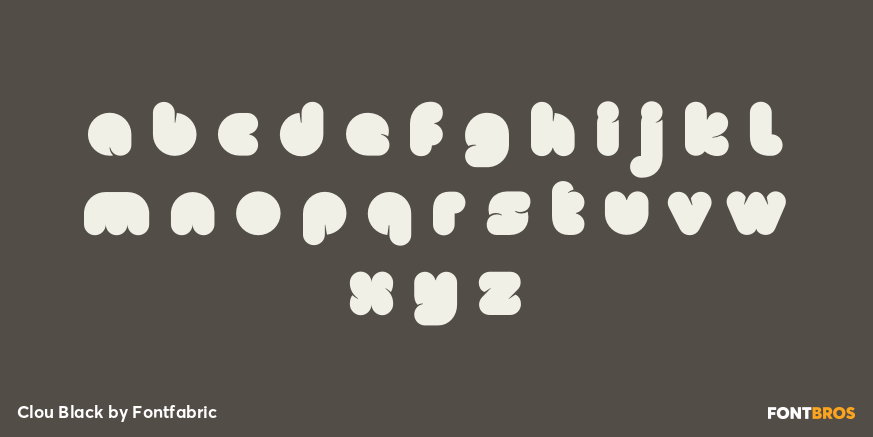 Clou Black Font Poster #3