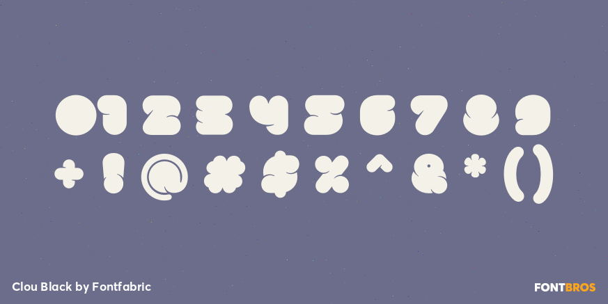 Clou Black Font Poster #4