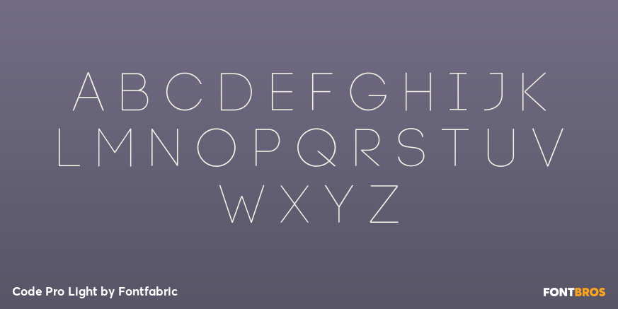 Code Pro Light Font Poster #3