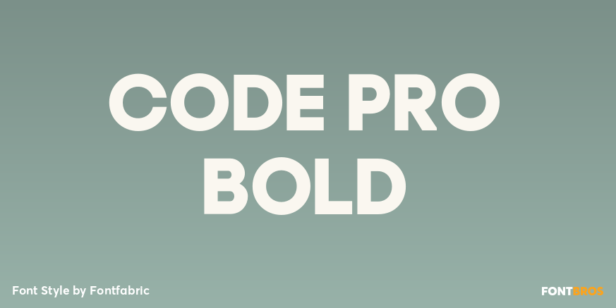Code Pro Bold Poster