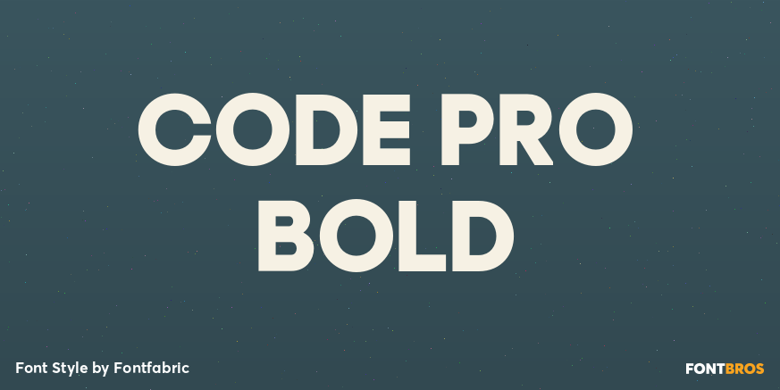 Code Pro Bold Poster