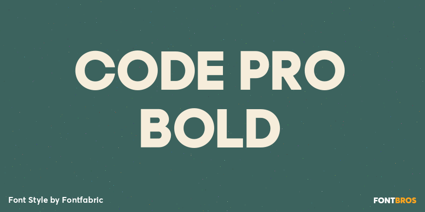 Code Pro Bold Poster