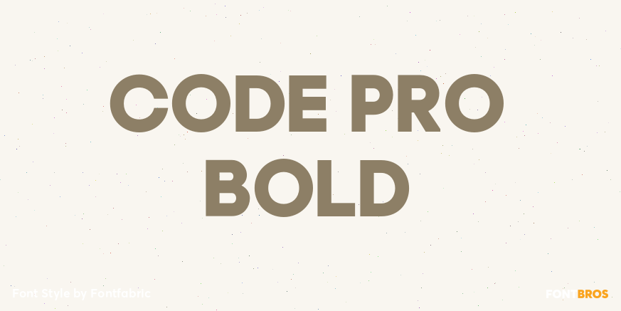 Code Pro Bold Poster