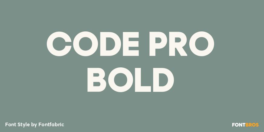 Code Pro Bold Poster