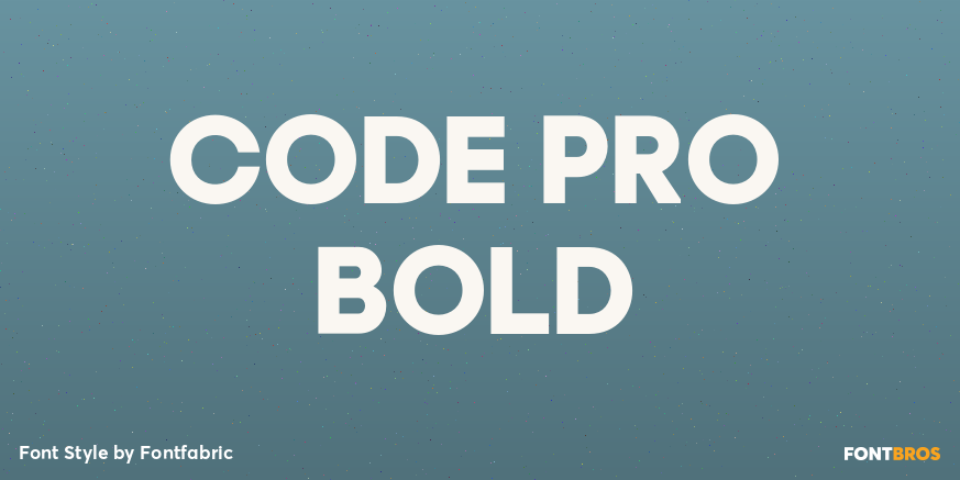 Code Pro Bold Poster