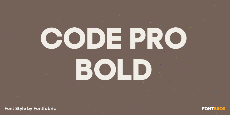 Code Pro Bold Poster