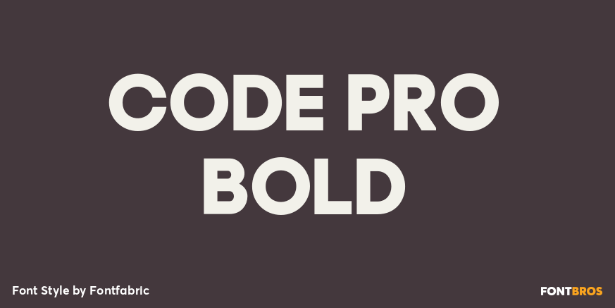Code Pro Bold Poster