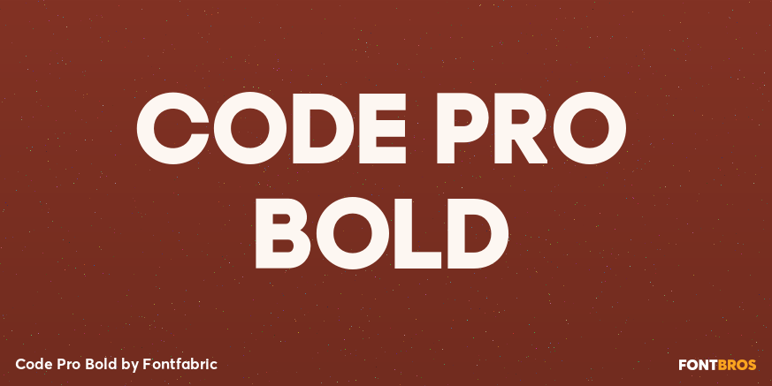 Code Pro Bold Poster