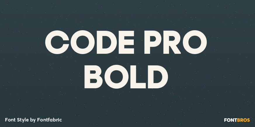 Code Pro Bold Poster